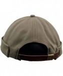 Skullies & Beanies Docker Leon Harbour Hat Watch Cap Breathable Mesh Design Retro Brimless Beanie Hat Unisex - Retro-green - ...