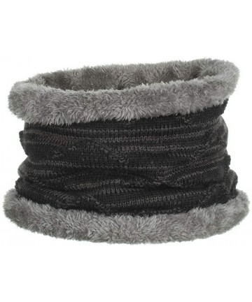Skullies & Beanies Men Women Winter Warm Stretchy Beanie Skull Slouchy Cap Hat Fleece Lined - Black-b - CP192TNDWC4 $29.86