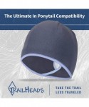 Skullies & Beanies Women's Ponytail Hat - Runner's Beanie - Charcoal / True Blue - CT113V32Q1B $30.24