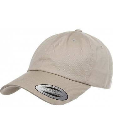 Baseball Caps Low Profile Cotton Twill (Dad Cap) - Khaki - CU12DK3SLXN $12.29