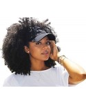 Baseball Caps Natural Hair Backless Cap - Satin Lined Baseball Hat for Women - Black - C618L3DH6UO $35.02