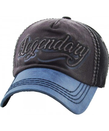 Baseball Caps Good Vibes ONLY Cool Vintage Design Dad Hat Baseball Cap Polo Style Adjustable - (2.7) Dark Gray Blue Legendary...