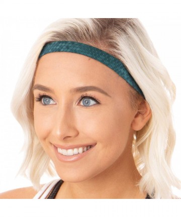 Headbands Women's Adjustable Non Slip Geo Sport Headband Multi Gift Pack - Black/Gold/Green/Gunmetal/Brown Skinny Geo 5pk - C...