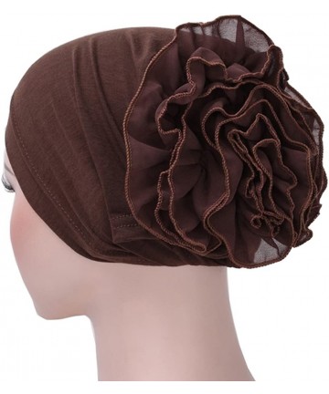 Skullies & Beanies Women Flower Elastic Turban Beanie Wrap Chemo Cap Hat - 7 - CS185R0SZEK $21.71