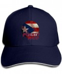 Baseball Caps Adult Puerto Rico Baseball Flag Cotton Lightweight Adjustable Peaked Baseball Cap Sandwich Hat Men Women - Navy...