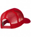 Baseball Caps 82nd Airborne Military Patched Mesh Cap - Red - CK11Q3SP055 $30.28