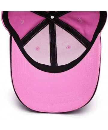 Baseball Caps W900-Trucks Baseball Cap for Men Novel Adjustable Mesh Hat Dad Strapback Hats - Pink-2 - C418AH0IKZE $26.10