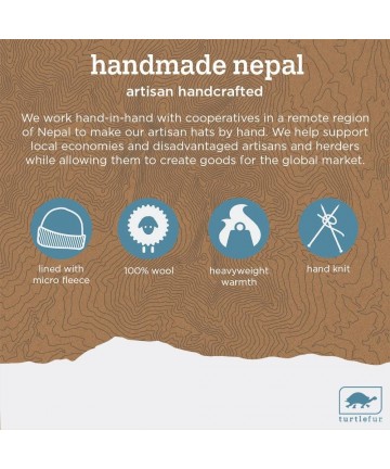 Skullies & Beanies Nepal Women's Mika Hand Knit Wool Beanie - Antique Pink - CB18XTE59IY $42.17