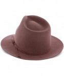 Fedoras Parker Wool Fedora Hat - Camel - CL18QQCWT8K $57.64