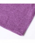 Skullies & Beanies 2 Pack Cotton Slouchy Beanie Hats- Chemo Headwear Caps for Women and Men - Denim Blue /Purple - C2187W95W0...