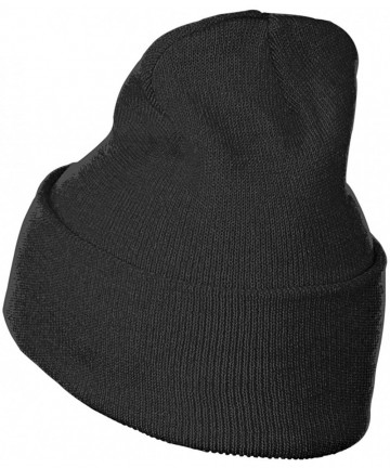 Skullies & Beanies Soft Woolen Cap for Unisex- 100% Acrylic Acid The Fierce Dinosaur Stocking Cap - Black - CK18R8AR6E0 $17.22
