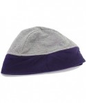 Skullies & Beanies Womens Winter Hats Unisex Fleece Windproof Sport Beanie Warm Thick Wool Knit Ski Skull Cap (Purple) - CA18...