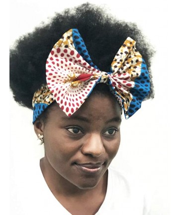 Headbands African Print Headband Hair Accessory for Women/Girls （2 Headbands 1 Big and 1small） - Circle 6 - CE18QLNE8CC $15.73
