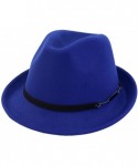 Fedoras Mens Hats Fedoras Short Brim Panama Gentleman Felt Hat Australia Wool Autumn Winter Trilby Cap - Camel - C518NWD8MYN ...