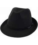 Fedoras Mens Hats Fedoras Short Brim Panama Gentleman Felt Hat Australia Wool Autumn Winter Trilby Cap - Camel - C518NWD8MYN ...