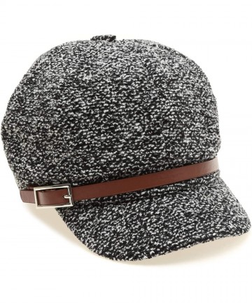 Newsboy Caps Women's Classic Visor Baker boy Cap Newsboy Cabbie Winter Cozy Hat with Comfort Elastic Back - CY18W3CM626 $18.11