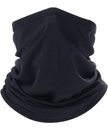 Balaclavas Summer Bandana Face Mask - Sun Protection Neck Gaiter - Fishing face scarf - Black - CG18R7CUSC0 $16.12