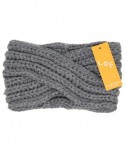 Cold Weather Headbands Women's Soft Knitted Winter Headband Head Wrap Ear Warmer (Twisted-Grey) - Twisted-Grey - CN18IMTX4Z7 ...