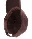 Baseball Caps Men's Wool Blend Baseball Cap with Adjustable Size Strap - Dark Brown - C9187NL958S $17.23