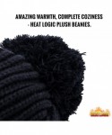 Skullies & Beanies Womens Winter Beanie - Black Basic Knit With Pom - C8182A5KLL3 $12.69