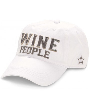 Baseball Caps We People Wine People Baseball Cap Hat with Adjustable Strap- White - CS12IRDGTEJ $24.32