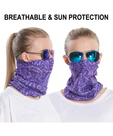 Balaclavas 8 Neck Gaiter Face Covering Scarf Anti UV -Dust- Windproof Bandanas Sweat Wicking &Breathable Headbands - CY11C82E...