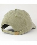 Baseball Caps USA Flag Embroidered Cotton Washed Low Profile Adustable Cap - Khaki - C112O6PL3VN $20.08