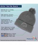Skullies & Beanies Winter Pom Pom Beanie for Men & Women Iceland Flag Embroidery Skull Cap Hat - Light Grey - CI12ESL6CWD $18.32