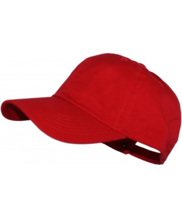 Baseball Caps Oceanside Solid Color Adjustable Baseball Cap - Red - CK1219NZ06H $20.42