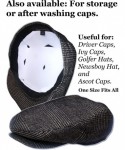 Newsboy Caps 1Pk. Flat Cap Web Shaper for Ivy hat- Newsboy caps- Driver's Cap- Golfer's Hats and More - Light Blue - CG12HCMZ...