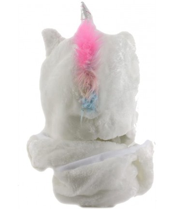 Skullies & Beanies Plush Soft Animal Beanie Hat Halloween Cute Soft Warm Toddler to Teen - Unicorn Rainbow Main - CF18GEM2H4T...