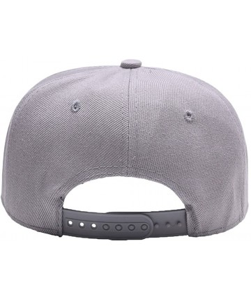 Baseball Caps Custom Embroidered Hat-Personalized Hat-Trucker Cap-Adjustable Dad Cap Add Text(Black) - Gray - C818GAAR2MT $24.22