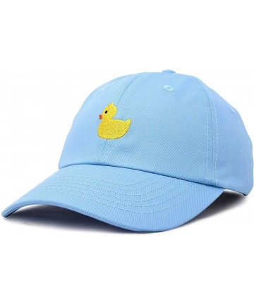 Baseball Caps Cute Ducky Soft Baseball Cap Dad Hat - Xxs / Xs / S - Light Blue - CN18LXOIMI0 $18.19