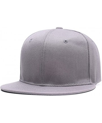Baseball Caps Custom Embroidered Hat-Personalized Hat-Trucker Cap-Adjustable Dad Cap Add Text(Black) - Gray - C818GAAR2MT $24.22