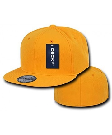 Baseball Caps Retro Fitted Cap - Gold - C811DJJ5X49 $21.39