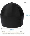 Skullies & Beanies Skull Cap/Helmet Liner/Running Cycling Wicking Beanie Under Hard Hat - Black-2pack - CY18WOT7ZXX $13.52