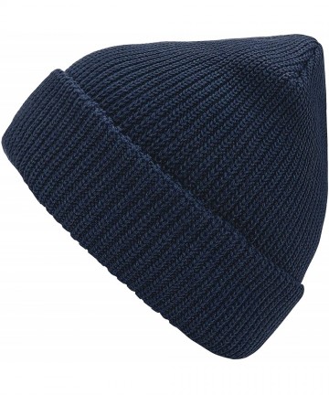 Skullies & Beanies Winter Beanie Hat Warm Knit Hats Acrylic Knit Cuff Beanie Cap for Women & Men - Navy - CK18ZIS6HUE $19.51