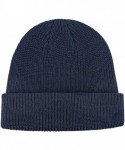 Skullies & Beanies Winter Beanie Hat Warm Knit Hats Acrylic Knit Cuff Beanie Cap for Women & Men - Navy - CK18ZIS6HUE $11.18