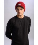 Skullies & Beanies Canadian-Made Unisex Extreme Cold Fleece-Band Beanie - Cardinal Red - CN18YQLR2I2 $18.72