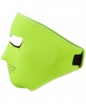 Balaclavas Neoprene Full Face Glow Mask - Neon Yellow - CE11E8TZ65F $18.75