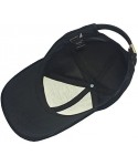Baseball Caps Black Suede Leather Adjustable Baseball Cap Hat Made in USA (One Size) - CJ122DGDYXF $36.19