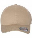 Baseball Caps Cotton Twill Dad's Cap - Khaki - C718DKM9KLH $17.39