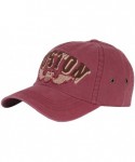 Baseball Caps Boston Pattern Logo Fashion Sports Design Ball Cap Baseball Hat Truckers - Wine - CH12HPKRQ0V $23.70