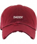 Skullies & Beanies Good Vibes Only Heart Breaker Daddy Dad Hat Baseball Cap Polo Style Adjustable Cotton - CT189HYHCKX $19.03
