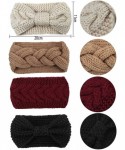 Cold Weather Headbands Cable Knit Headbands Crochet Head Band Braided Winter Warmer Ear Head Wraps for Women Girls - C918L4YL...