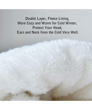 Skullies & Beanies Winter Hats for Women Fur Pom Pom Hats Knitted Cuff Bobble Beanie Warm Wool Ski Cap - CH18AZOKZCQ $16.43