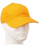 Baseball Caps Classic Baseball Cap Dad Hat 100% Cotton Soft Adjustable Size - Gold - CT11AT3S6XR $12.03