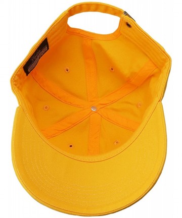 Baseball Caps Classic Baseball Cap Dad Hat 100% Cotton Soft Adjustable Size - Gold - CT11AT3S6XR $12.03