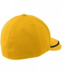 Baseball Caps Men's Flexfit Performance Colorblock Cap - Black/True Red - CR11QDSHLTN $28.22