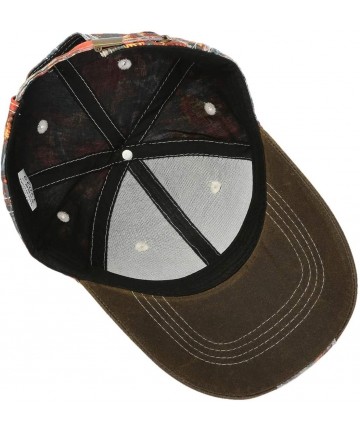 Baseball Caps Baseball Caps for Men-Adjustable Fishing Hiking Trucker Hats Sports Sun Cap - Brown(maple Leaf Patterened) - CU...